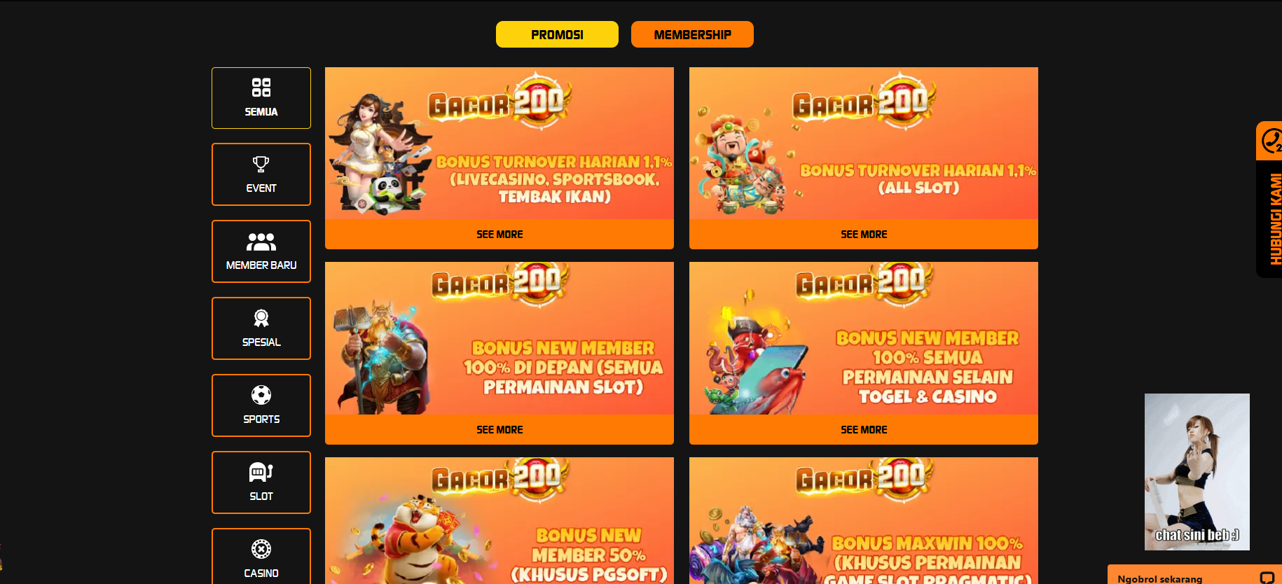 Bonus dan Promo