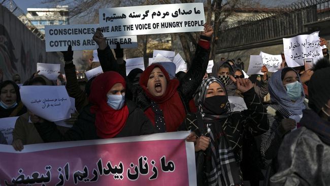 taliban lepaskan tembakan bubarkan aksi protes perempuan di kabul 5 169 Kilas Totabuan